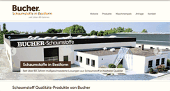 Desktop Screenshot of bucher-schaumstoffe.de