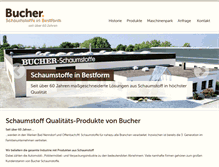 Tablet Screenshot of bucher-schaumstoffe.de